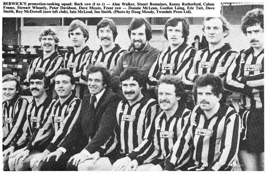 Berwick Rangers 1978 1979 squad.  