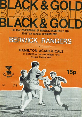 Berwick Rangers 1979 programme